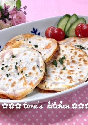 餃子の皮de簡単☘️おつまみ＆おやつピザ-レシピのメイン写真