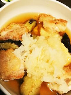 揚げ出し豆腐と鶏肉-レシピのメイン写真