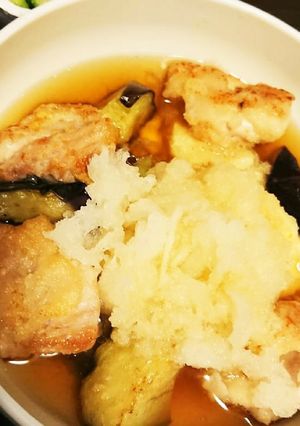 揚げ出し豆腐と鶏肉-レシピのメイン写真