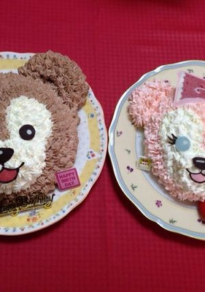 ダッフィー&シェリーメイ ケーキ立体-レシピのメイン写真