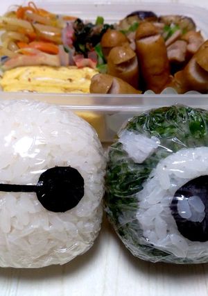 ベイマックスとマイク♪キャラ弁-レシピのメイン写真