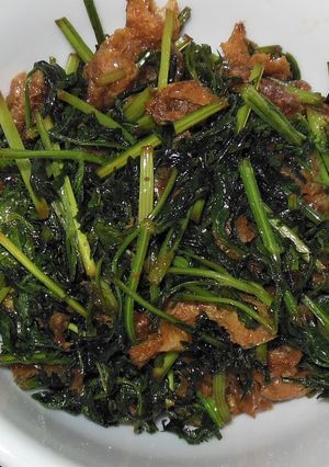 人参葉と油揚げの甘辛炒め-レシピのメイン写真