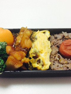 156、卵焼きレーズンに焼き鳥風弁当♡-レシピのメイン写真