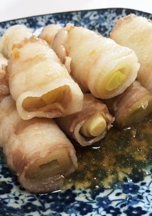 超簡単!!豚バラ肉のネギ巻き-レシピのメイン写真