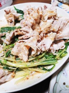 水菜(京菜)と豚肉のサラダ-レシピのメイン写真