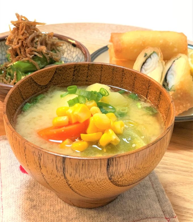具だくさんバター味噌汁（シニア向け）-レシピのメイン写真