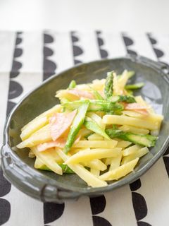 アスパラとジャガイモのマヨバター炒め-レシピのメイン写真
