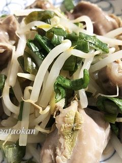 簡単♪砂肝とモヤシ、ネギのレモン炒め-レシピのメイン写真