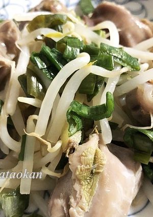 簡単♪砂肝とモヤシ、ネギのレモン炒め-レシピのメイン写真