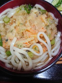 簡単かき揚げうどん-レシピのメイン写真