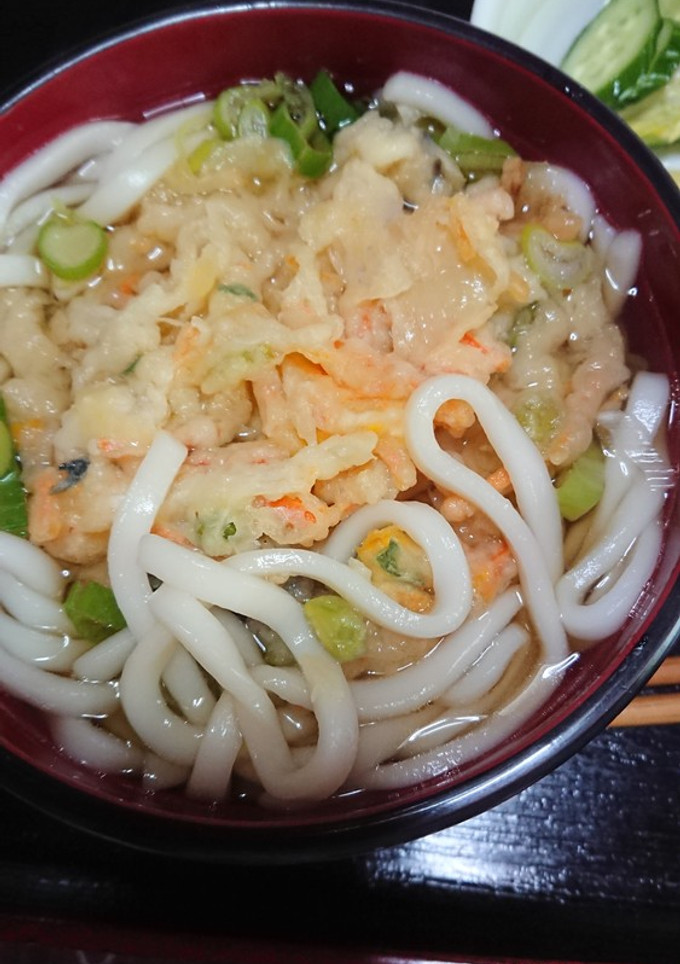 簡単かき揚げうどん-レシピのメイン写真