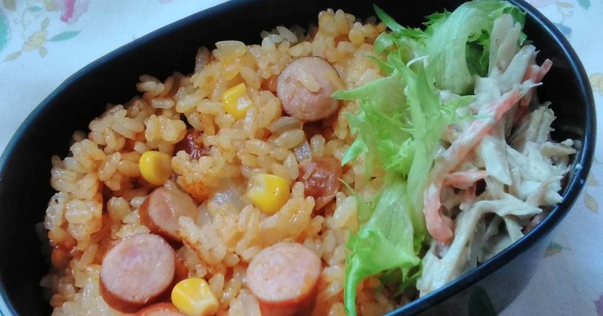 ご飯一合☆炊飯器で簡単☆ケチャップライス by ・木南