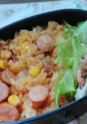 ご飯一合★炊飯器で簡単★ケチャップライス-レシピのメイン写真