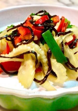 No1495シャブシャブ野菜塩昆布モミ-レシピのメイン写真