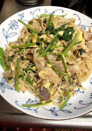 ひやむぎ(そうめん)でタイ風焼きそば-レシピのメイン写真
