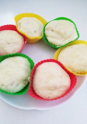 砂糖不使用♪レンジで米粉バナナ蒸しパン♪-レシピのメイン写真