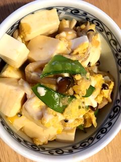 ヘルシーランチに☆豆腐の卵とじ丼-レシピのメイン写真