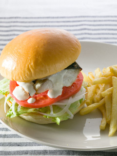 鯖バーガーのクリームソースかけ-レシピのメイン写真