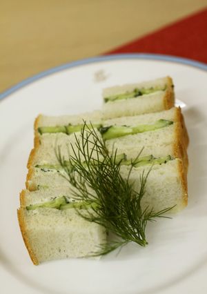 きゅうりのサンドイッチ☆ディルクリチで。-レシピのメイン写真