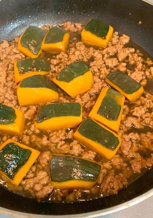 かぼちゃと鶏ひき肉のそぼろ煮-レシピのメイン写真