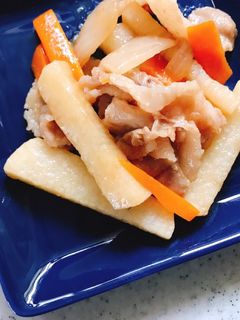 長芋と豚肉のオイスター醤油炒め-レシピのメイン写真