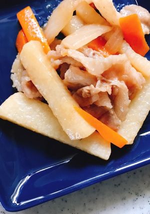 長芋と豚肉のオイスター醤油炒め-レシピのメイン写真