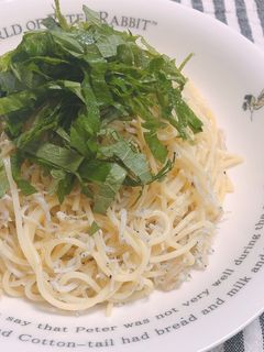 簡単 ☆ 大葉としらすのパスタ-レシピのメイン写真