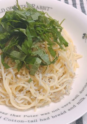 簡単 ☆ 大葉としらすのパスタ-レシピのメイン写真
