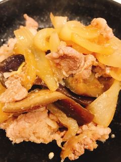 下味冷凍◎作業2つ!ナスと豚肉の生姜焼き-レシピのメイン写真
