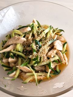 鶏むねときゅうりの中華サラダ-レシピのメイン写真