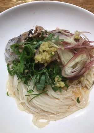 鯖缶で簡単サバそうめん-レシピのメイン写真