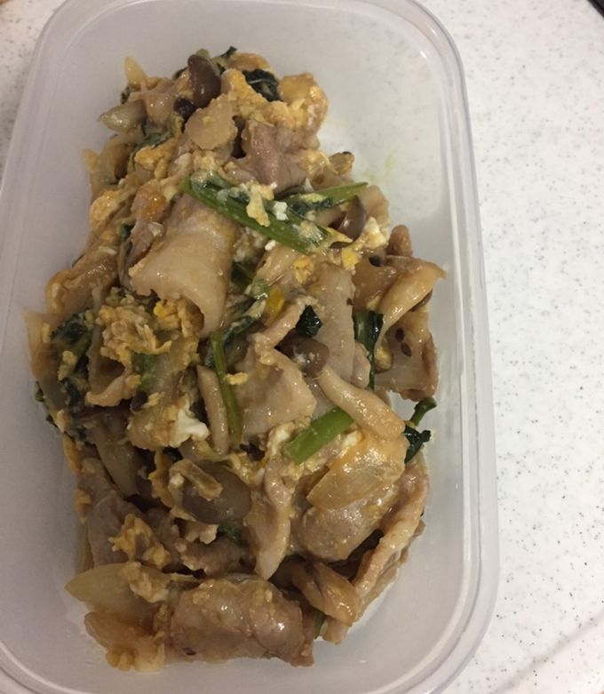 小松菜と豚肉の中華風卵炒め-レシピのメイン写真
