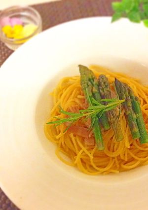 アスパラガスとベーコンの春パスタ-レシピのメイン写真