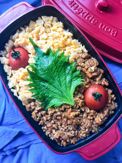 タコスミートでそぼろ弁当-レシピのメイン写真