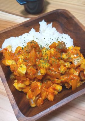 エリンギとウインナーのケチャップ炒め-レシピのメイン写真