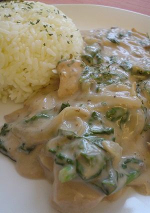 ほうれん草と鶏肉のクリーム煮-レシピのメイン写真