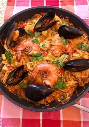 パスタパエリア-レシピのメイン写真