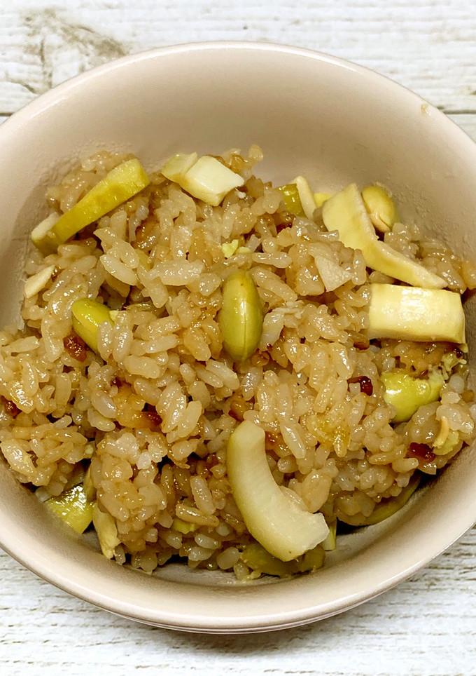 電気圧力鍋で簡単筍と枝豆の炊き込みご飯♪-レシピのメイン写真