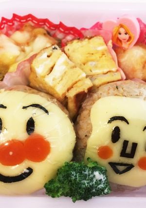 クッキー型で作るアンパンマン弁当-レシピのメイン写真