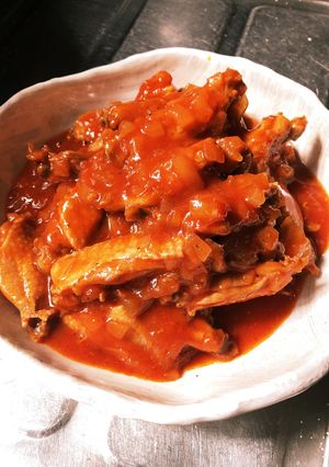 簡単!手羽中のトマト煮-レシピのメイン写真