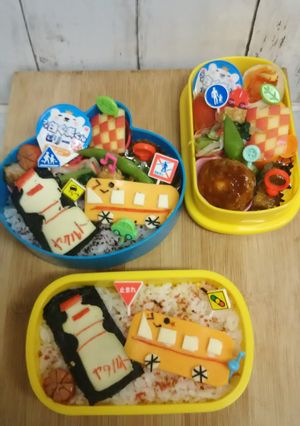 ヤクルトをキャラにしてお弁当に♪-レシピのメイン写真