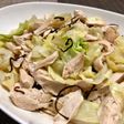 ☆ささみとキャベツのレンチン塩昆布和え♪