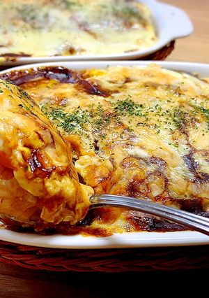 とろ～りチーズの☆焼きオムライス-レシピのメイン写真