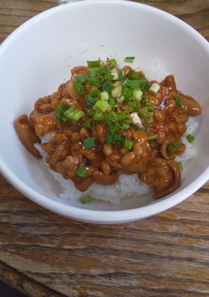 納豆こてっちゃん丼-レシピのメイン写真
