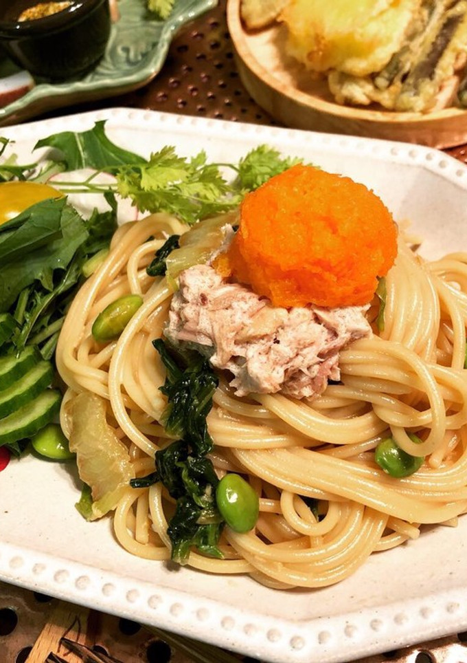 白菜とツナの和風冷製パスタ-レシピのメイン写真