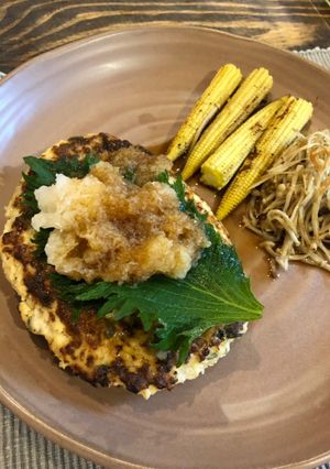青じそたっぷり豆腐ハンバーグ-レシピのメイン写真