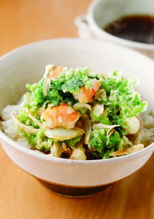 アオサのかき揚げ丼-レシピのメイン写真