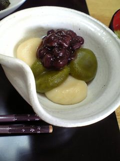 抹茶の豆腐白玉 -レシピのメイン写真