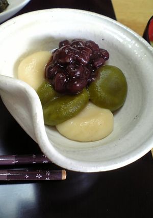 抹茶の豆腐白玉 -レシピのメイン写真