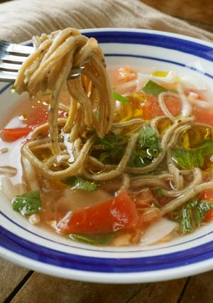 ハーブ香るトマトのスープパスタ　-レシピのメイン写真